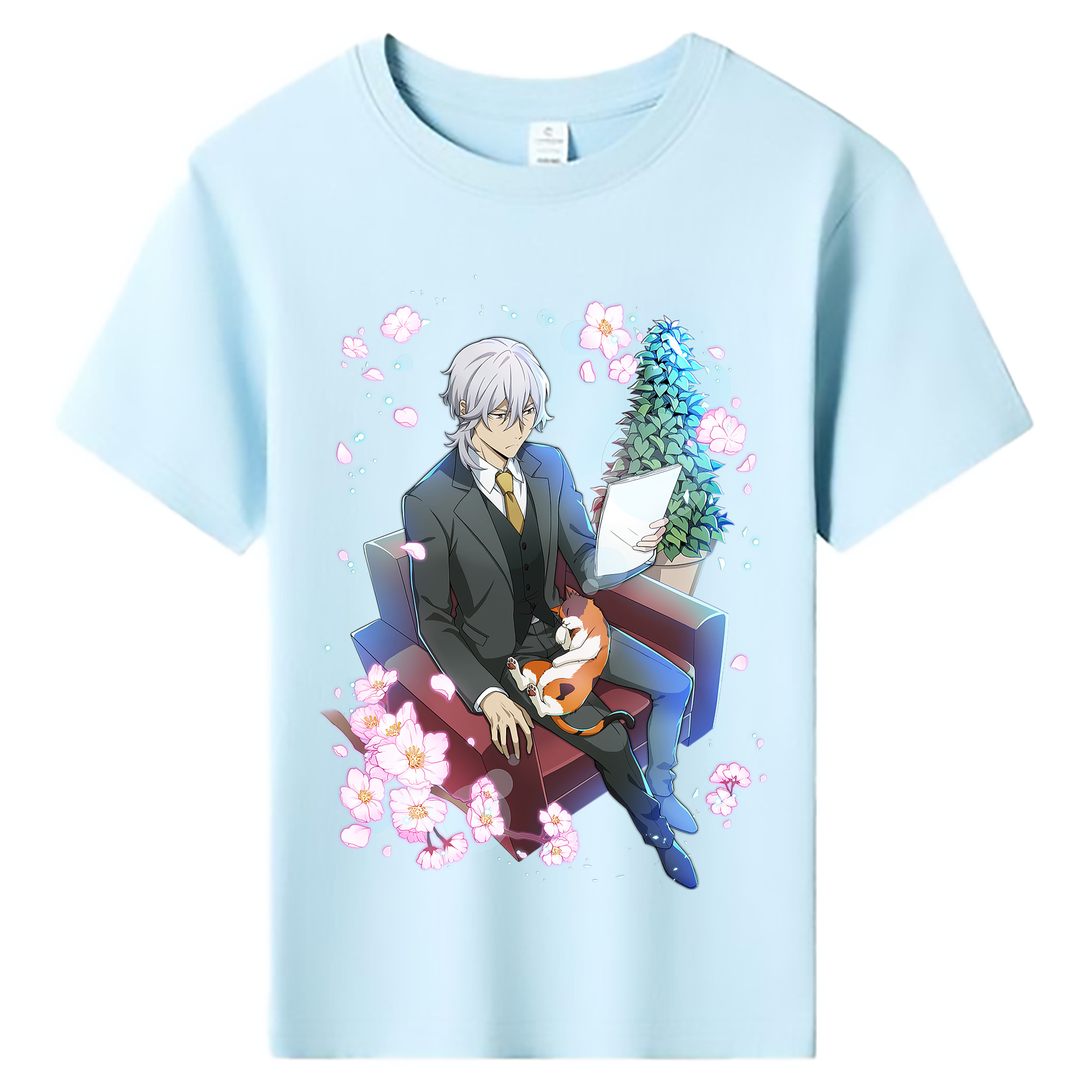 （画像用） 文豪ストレイドッグス Bungo Stray Dogs 綿100％キッズTシャツ（フロントプリント）